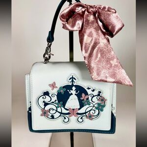 Disney Loungefly Cinderella Carriage Silhouette Handbag